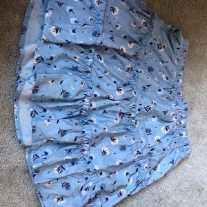 blue dandelion flowy skirts